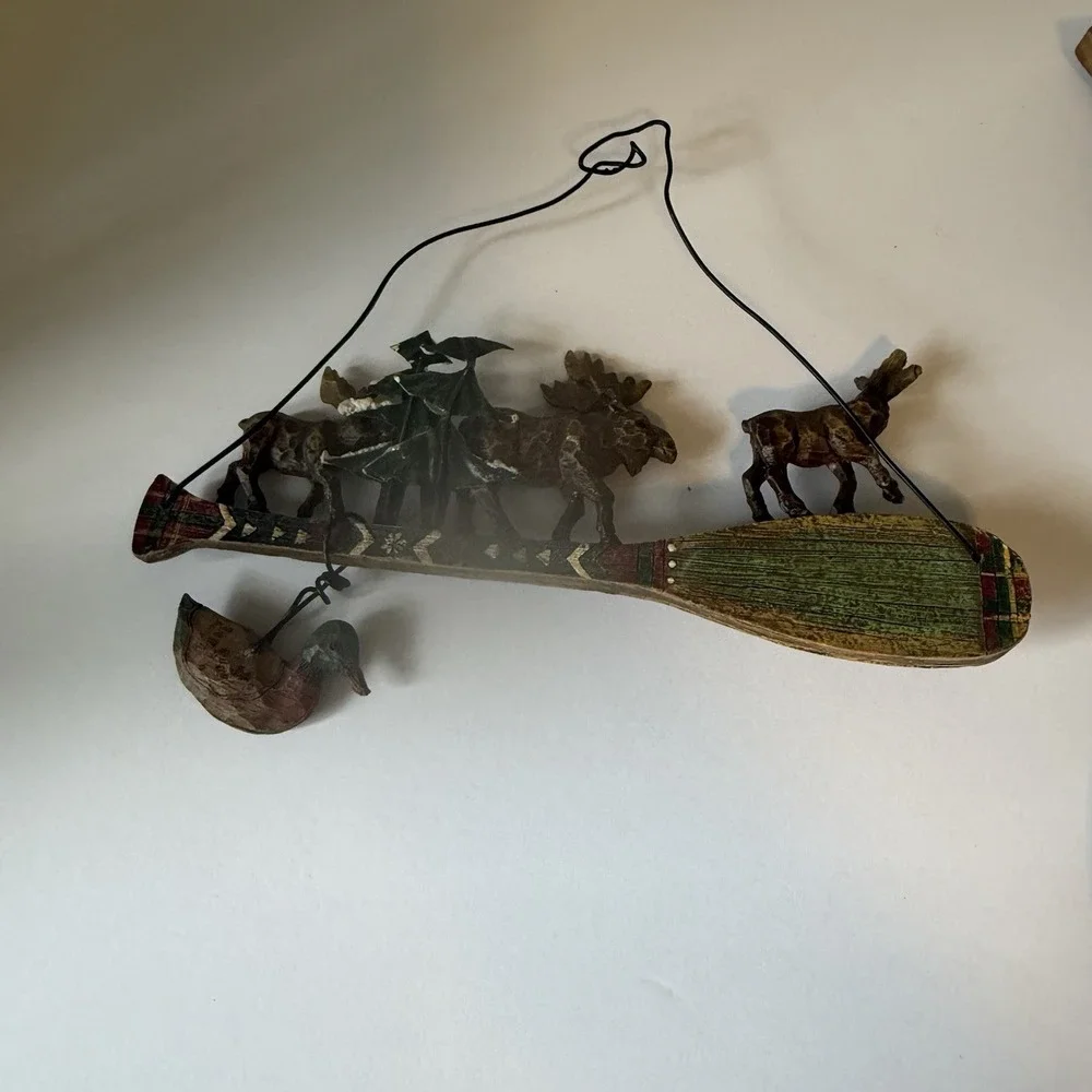 A Set of Decorative Folk Art Ornaments ‎ -rustic